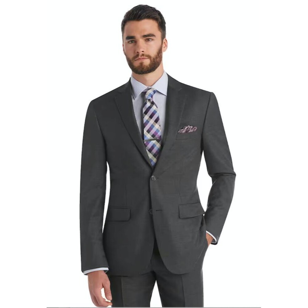 Jos. A.Bank Traveler Collection Tailored Fit Suit Separate Jacket- 48 long -Grey